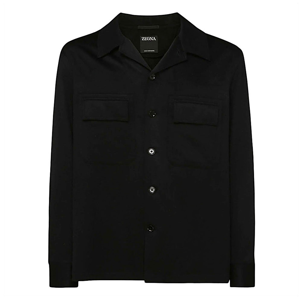 BLACK WOOL CASUAL JACKET 