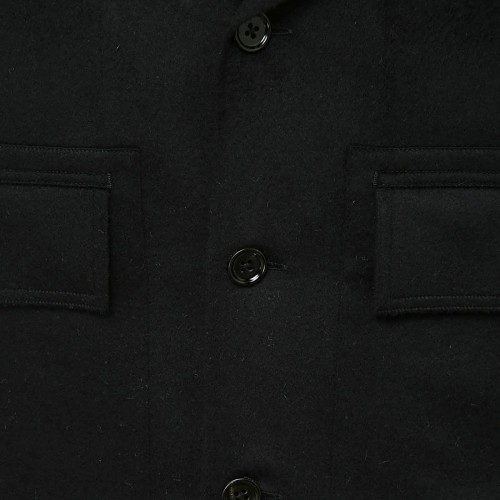 BLACK WOOL CASUAL JACKET 