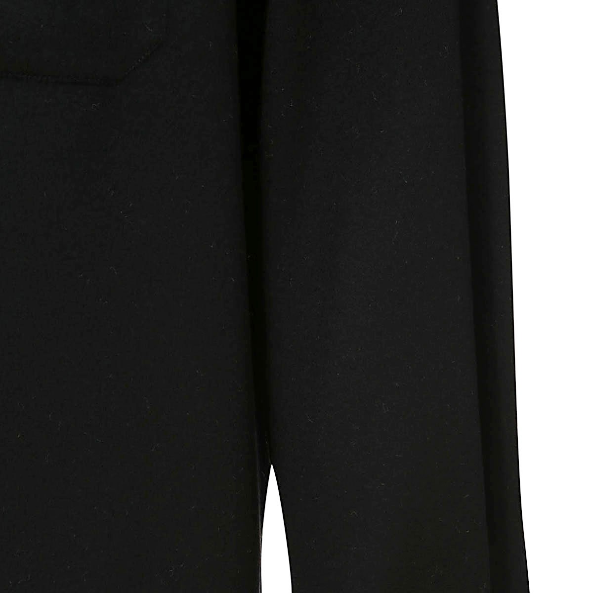 BLACK WOOL CASUAL JACKET  BLACK WOOL CASUAL JACKET