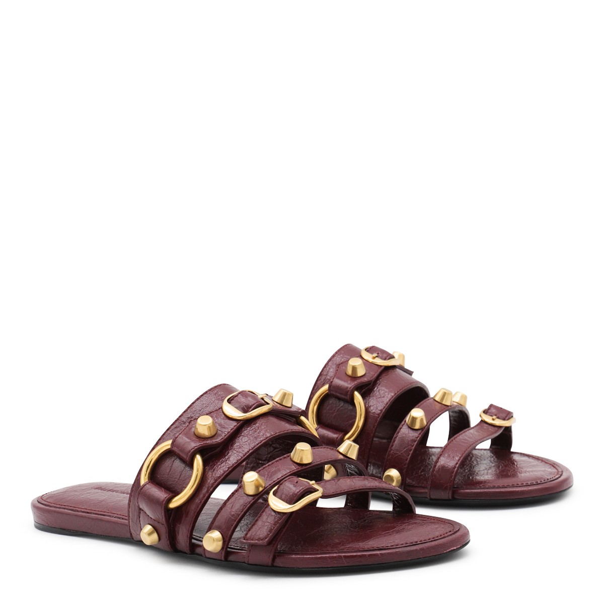 BORDEAUX LEATHER CITY FLATS BORDEAUX LEATHER CITY FLATS