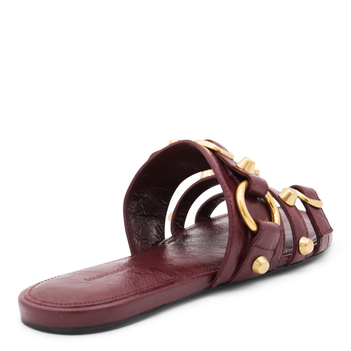 BORDEAUX LEATHER CITY FLATS BORDEAUX LEATHER CITY FLATS