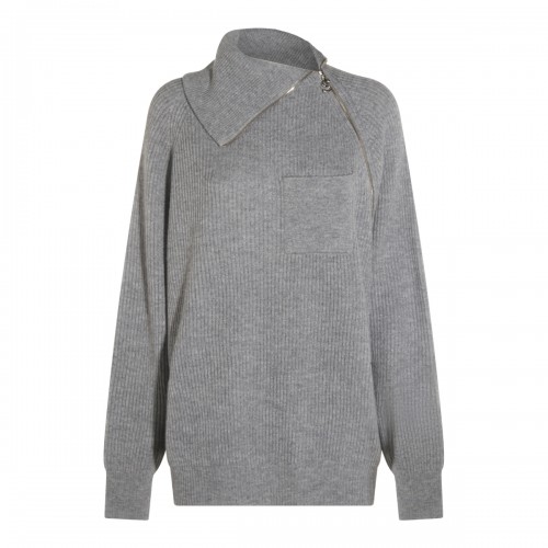 GREY WOOL KNITWEAR