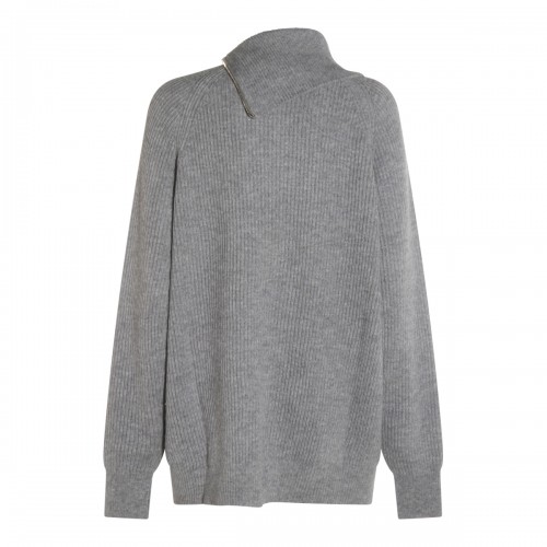 GREY WOOL KNITWEAR