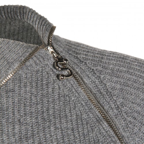 GREY WOOL KNITWEAR