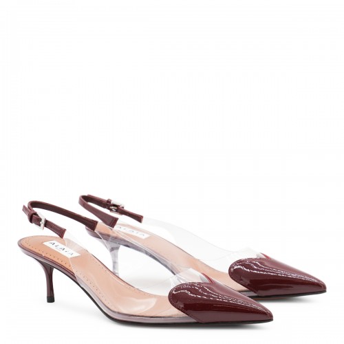 DARK RED LEATHER PUMPS
