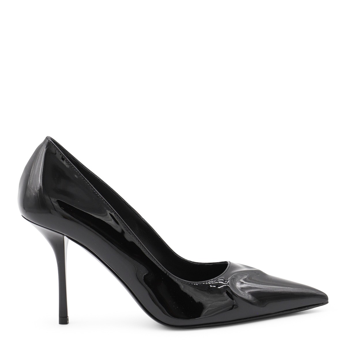 BLACK LEATHER PUMPS