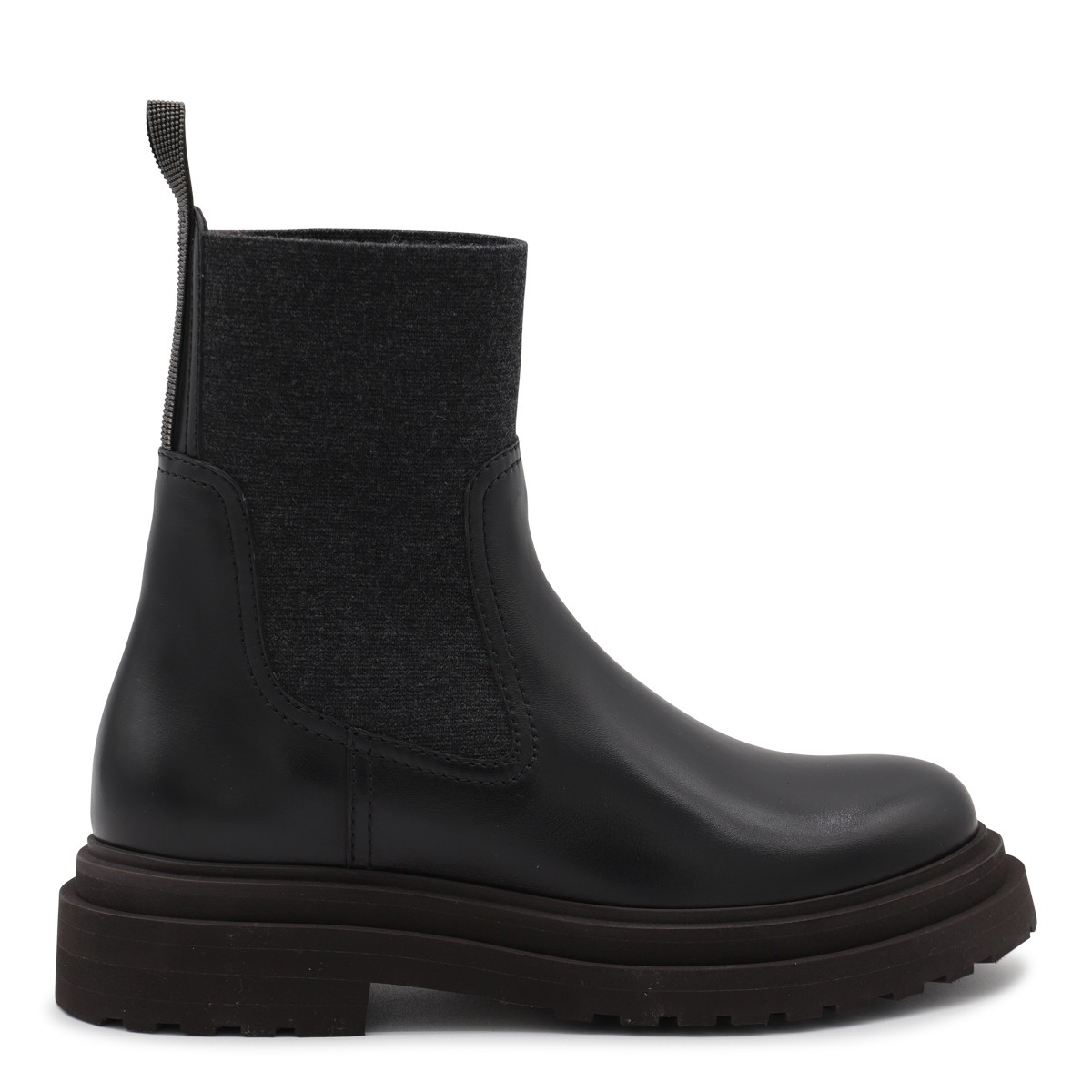 BLACK LEATHER BOOTS