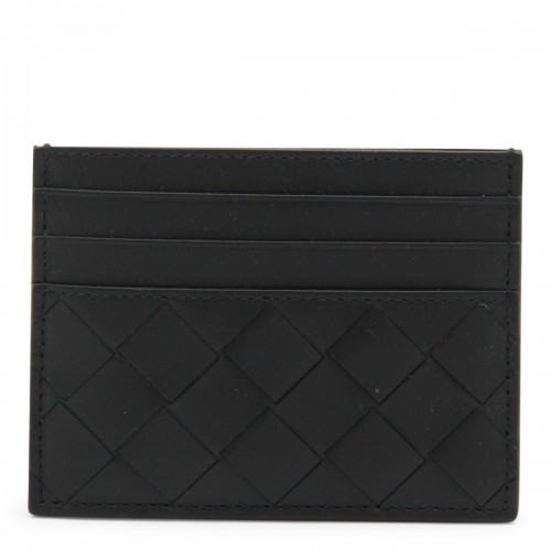 BLACK LEATHER CARD HOLDER