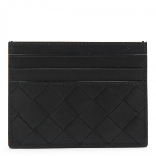 BLACK LEATHER CARD HOLDER