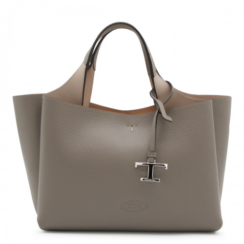 BROWN LEATHER MINI TOP HANDLE BAG