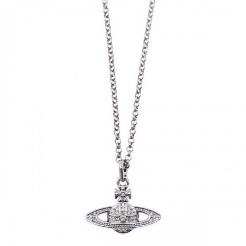 SILVER BRASS NECKALCE