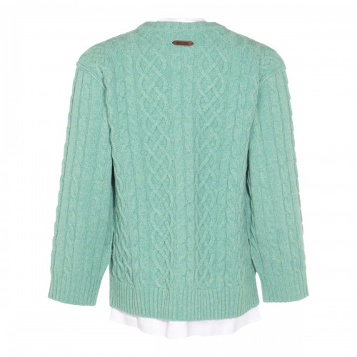 LIGHT GREEN WOOL KNITWEAR 2