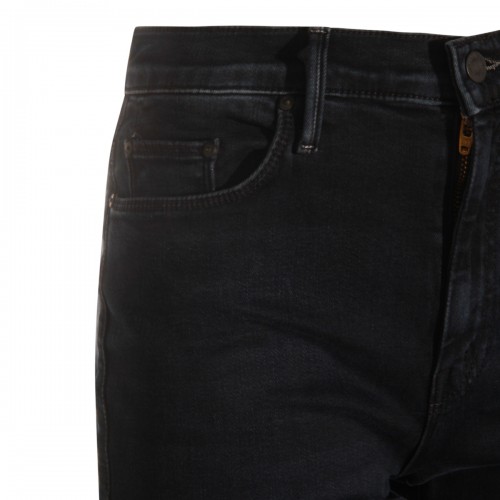 BLACK COTTON JEANS
