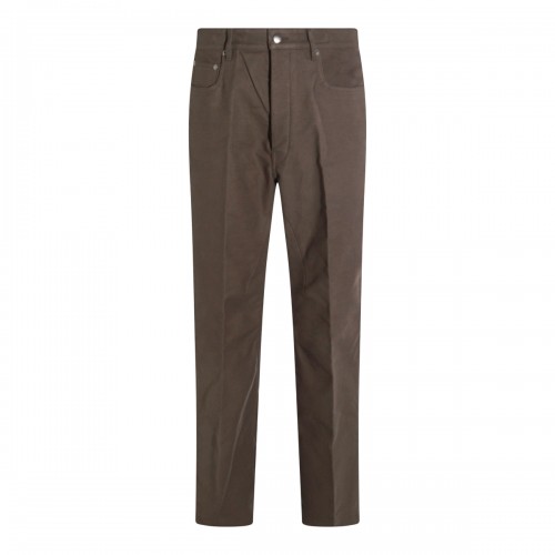 BROWN COTTON GETH JEANS