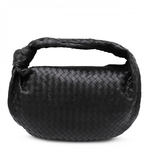 BLACK LEATHER JODIE MEDIUM SHOULDER BAG