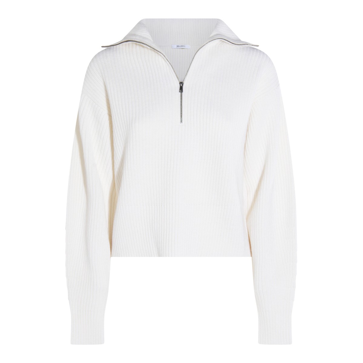 WHITE WOOL NADAR KNITWEAR