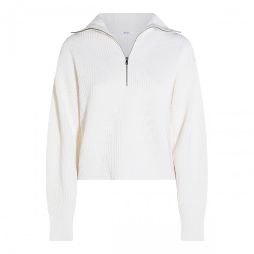 WHITE WOOL NADAR KNITWEAR