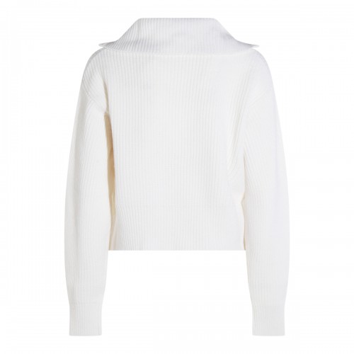 WHITE WOOL NADAR KNITWEAR