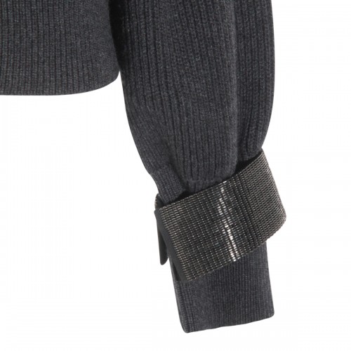 GREY WOOL KNITWEAR