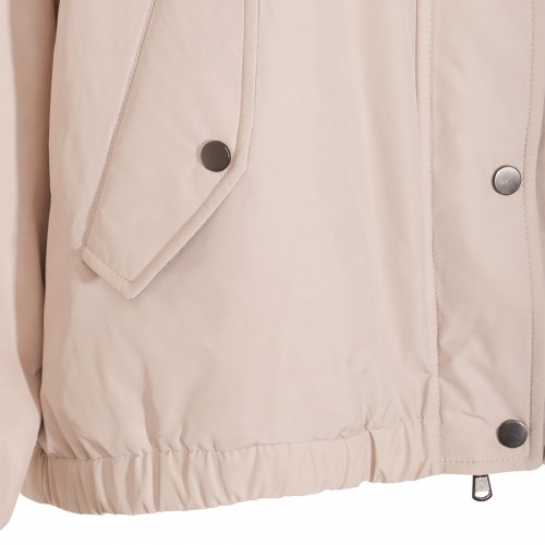 BEIGE COTTON DOWN JACKET