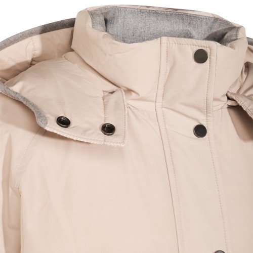 BEIGE COTTON DOWN JACKET