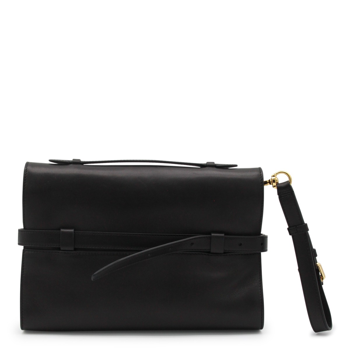 BLACK LEATHER SHOULDER BAG BLACK LEATHER SHOULDER BAG