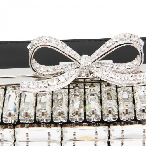 SILVER CRYSTAL BAG