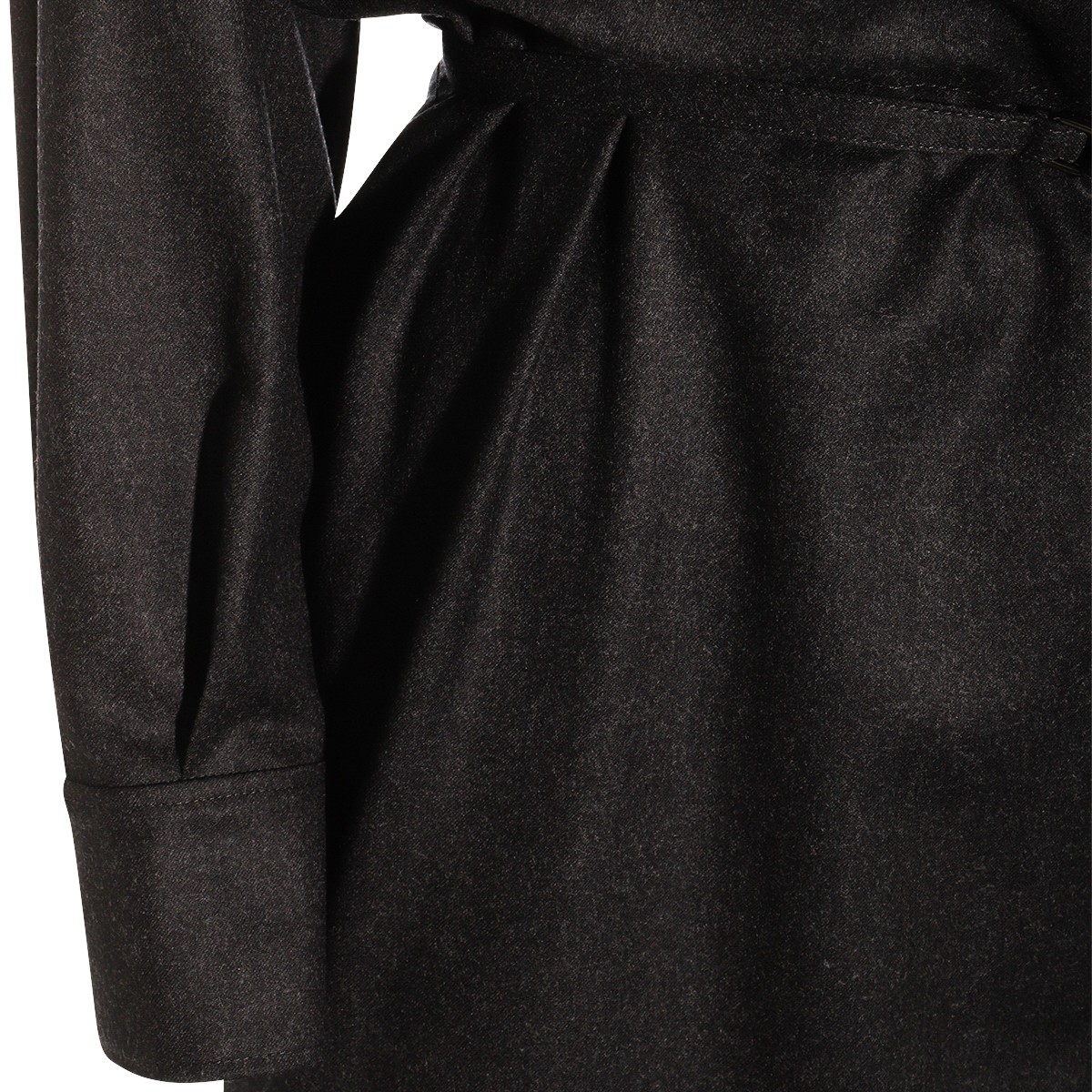 DARK GREY WOOL DRESS