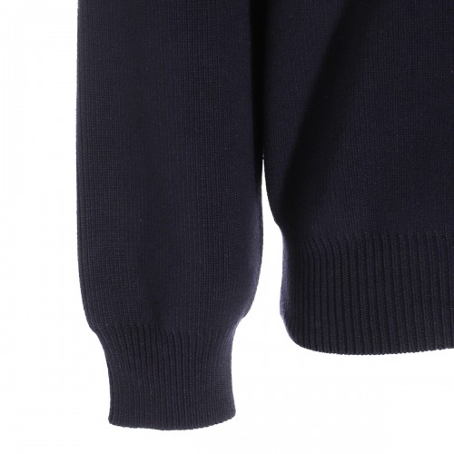 DARK BLUE COTTON KNITWEAR