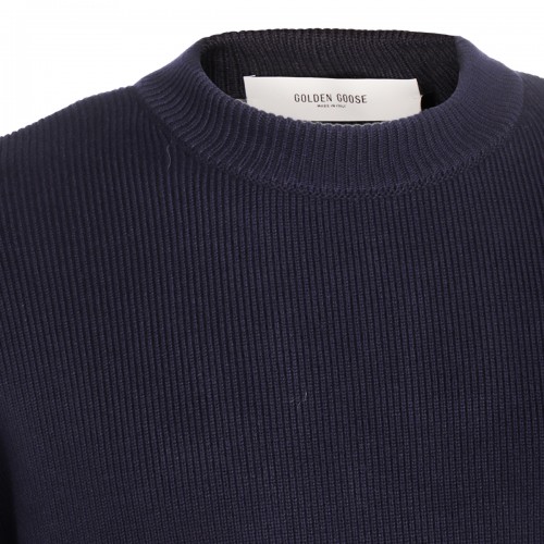 DARK BLUE COTTON KNITWEAR