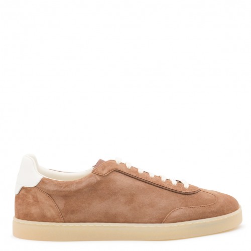 BROWN LEATHER SNEAKERS