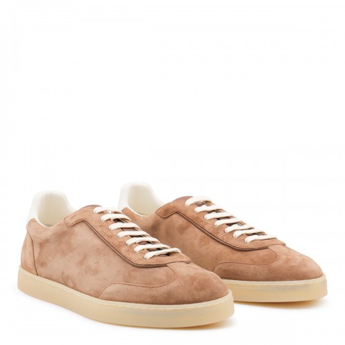 BROWN LEATHER SNEAKERS