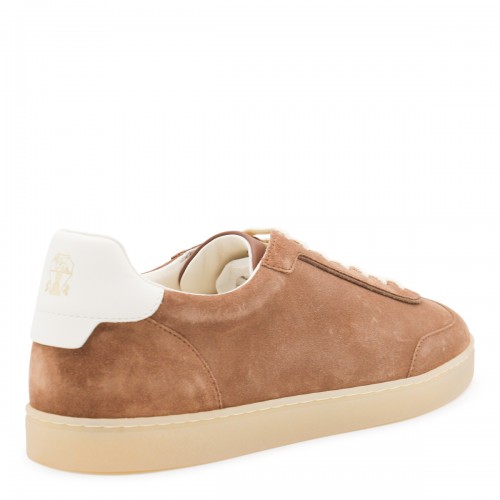 BROWN LEATHER SNEAKERS