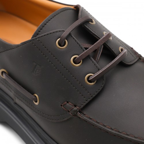 BROWN LEATHER LOAFERS