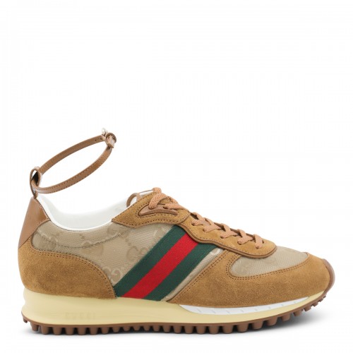 BROWN LEATHER NORA SNEAKERS