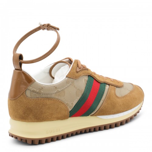 BROWN LEATHER NORA SNEAKERS