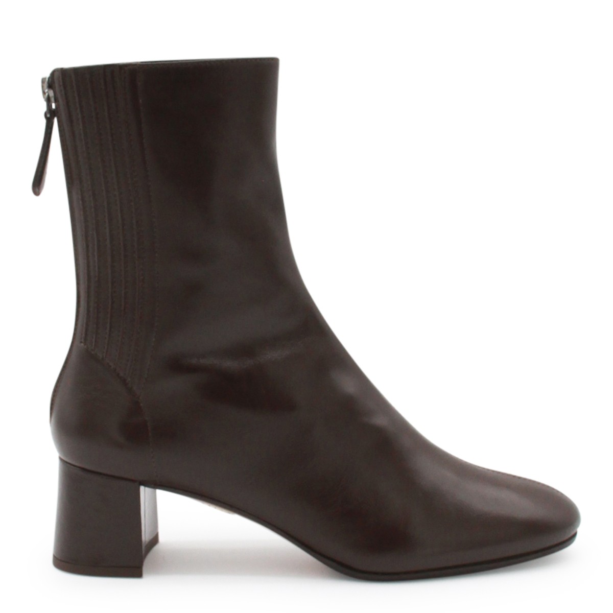 BLACK LEATHER SAINT HONORE BOOTS