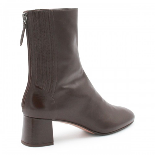 BLACK LEATHER SAINT HONORE BOOTS