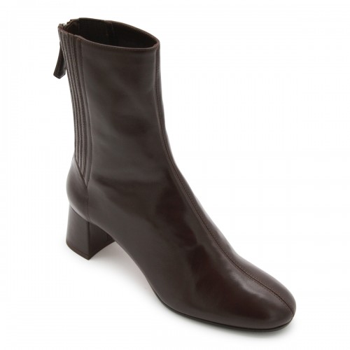 BLACK LEATHER SAINT HONORE BOOTS