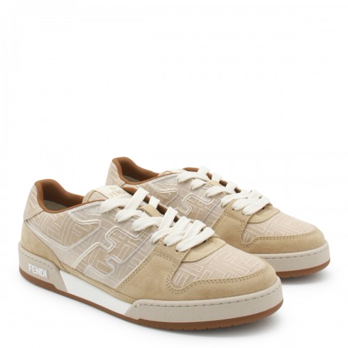 BEIGE LEATHER SNEAKERS