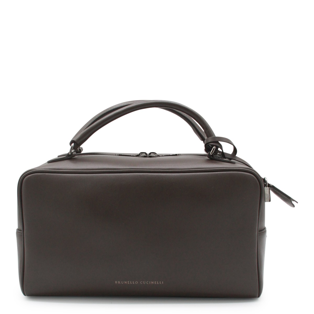 DARK BROWN LEATHER CROSSBODY BAG