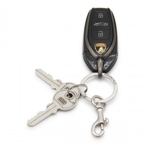 SILVER METAL LAMBORGHINI KEY RING