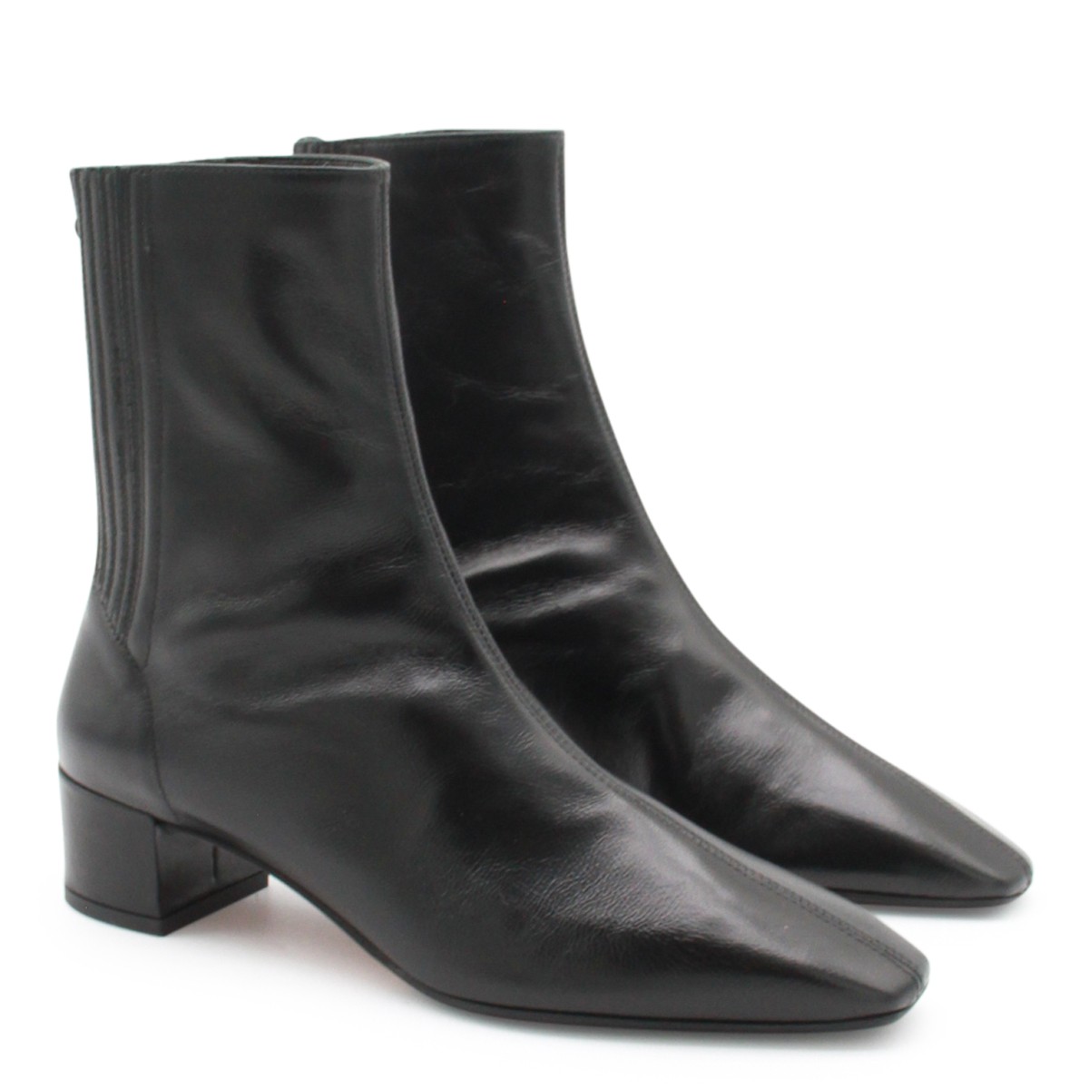 BLACK LEATHER SAINT HONORE 35 BOOTS