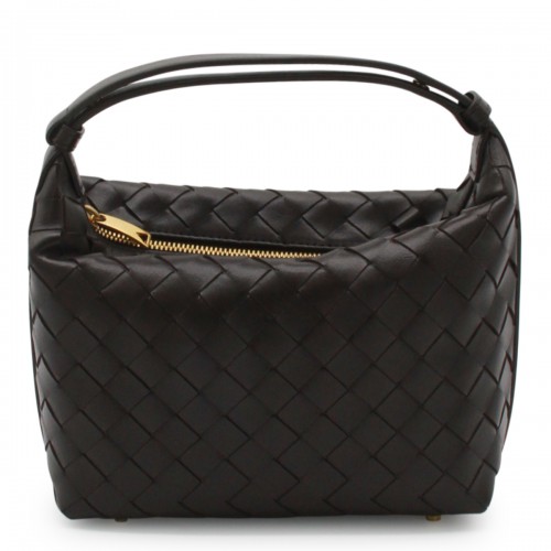 DARK BROWN LEATHER WALLACE SHOULDER BAG
