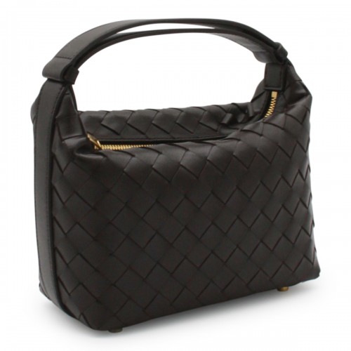 DARK BROWN LEATHER WALLACE SHOULDER BAG