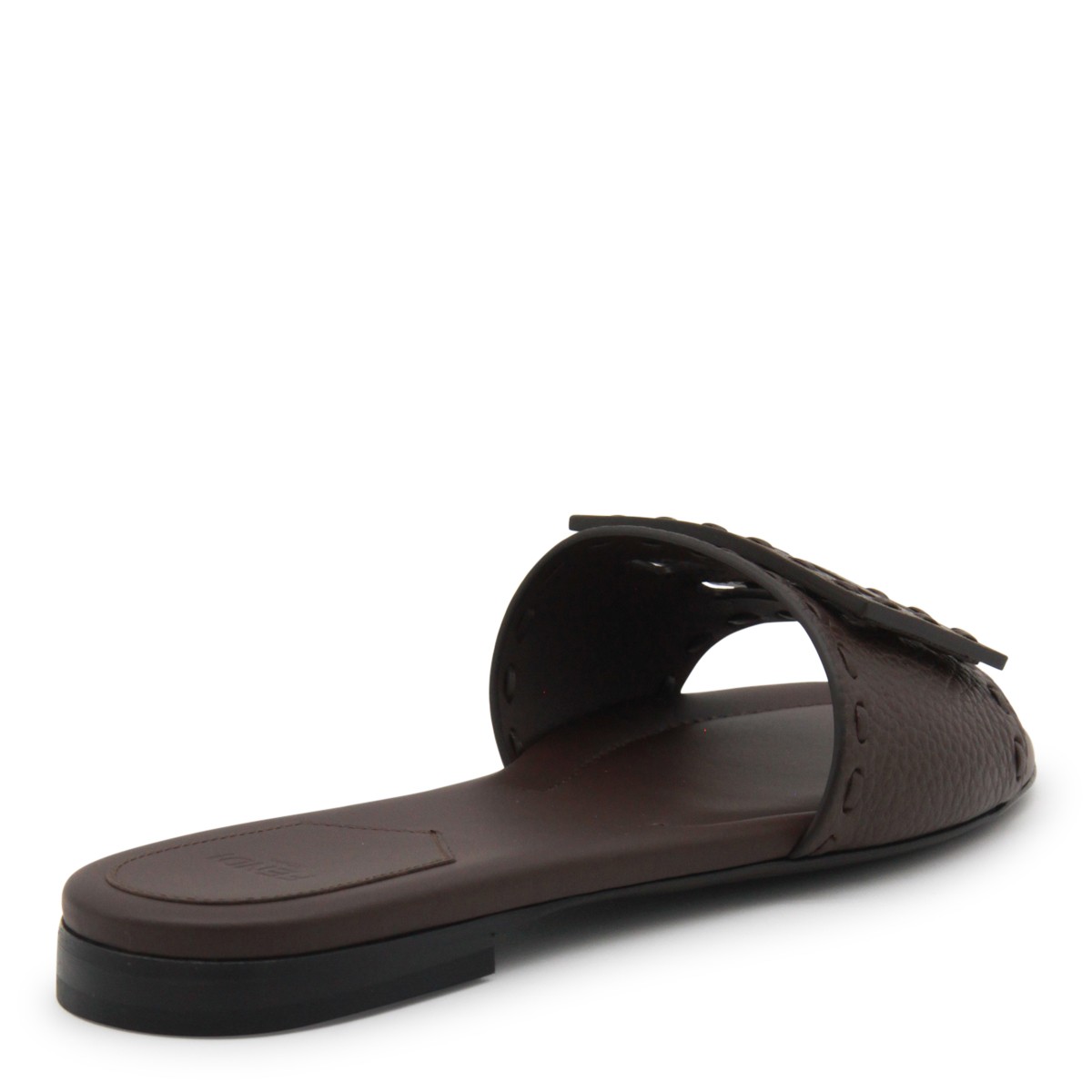 DARK BROWN LEATHER FLATS