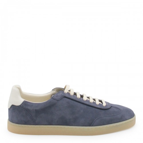 BLUE LEATHER SNEAKERS