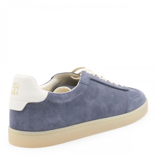BLUE LEATHER SNEAKERS
