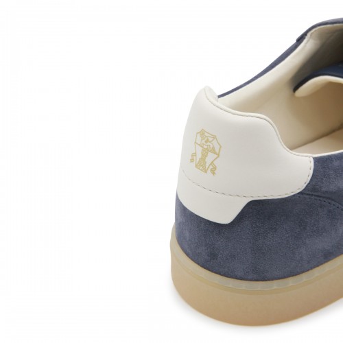 BLUE LEATHER SNEAKERS