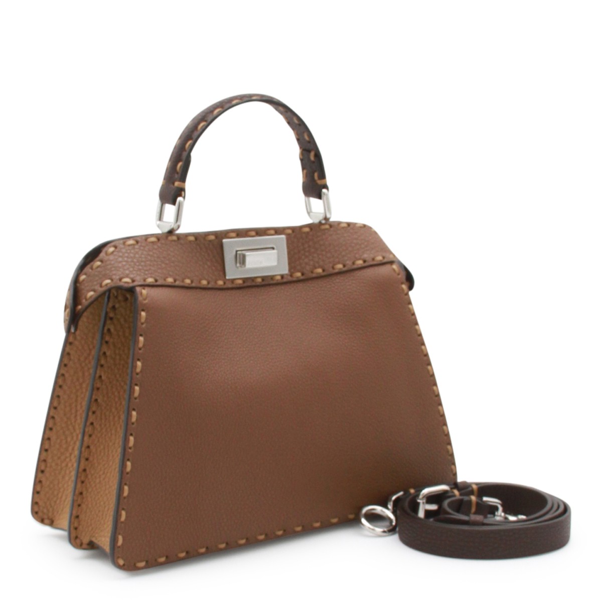 BROWN LEATHER PEEKABOO ISEEU SMALL... BROWN LEATHER PEEKABOO ISEEU SMALL...